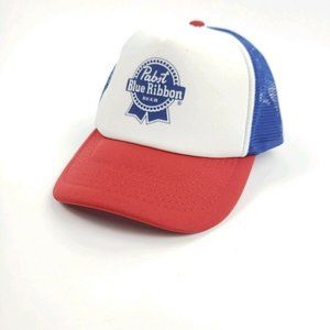 Vintage Pbr Pabst Blue Ribbon Beer Trucker Hat